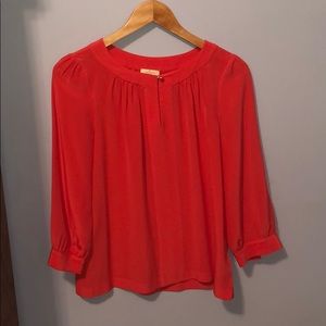 Kate spade Coral silk blouse